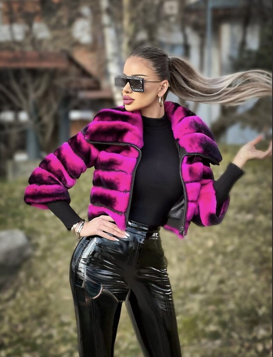 Pink Short Rex Jacket