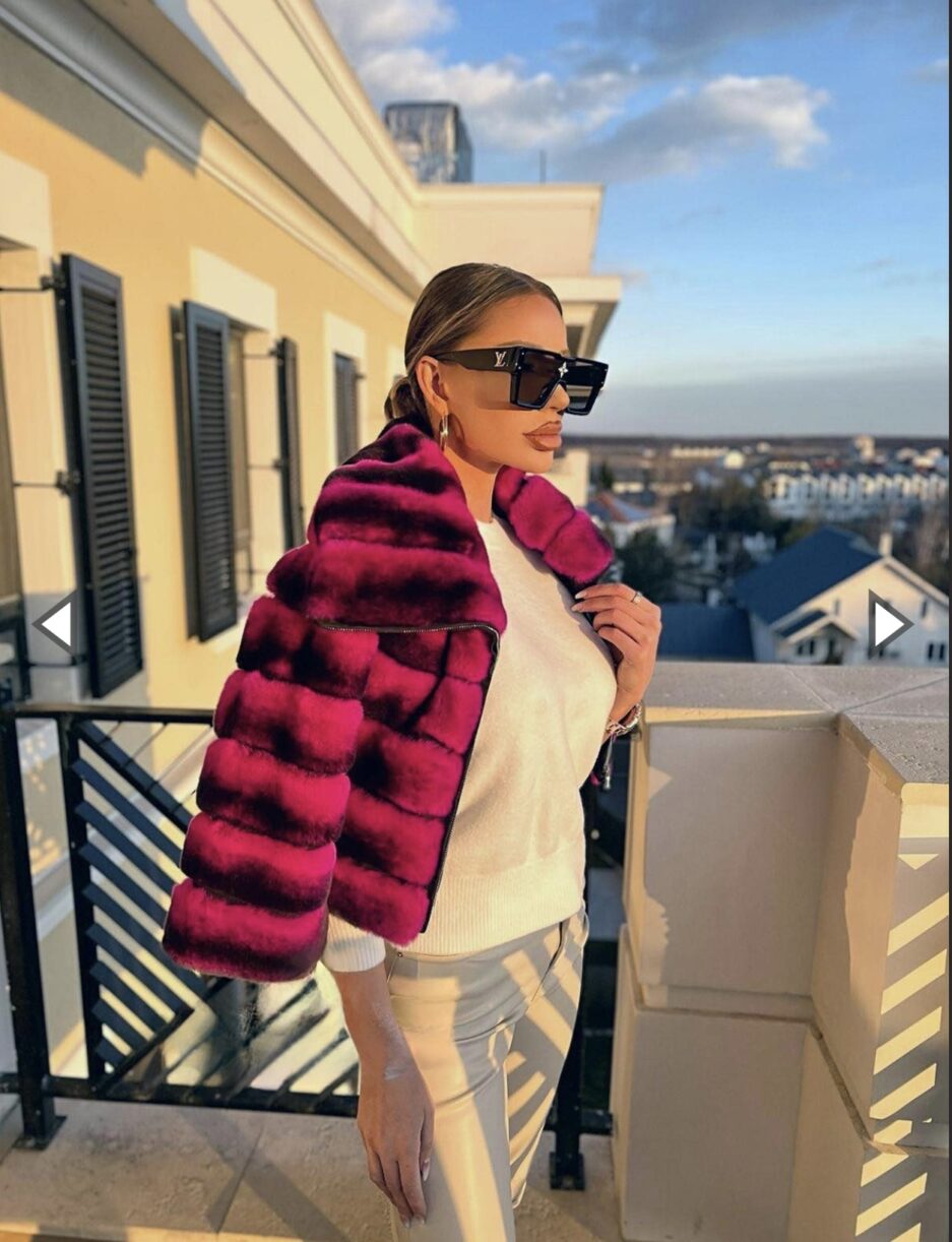 Pink Short Rex Jacket